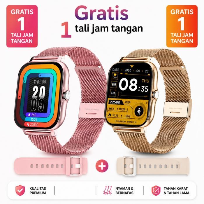 jam tangan smartwatch amoled smart watch wanita smartwatch pria digital iphone smartwatch anak perem