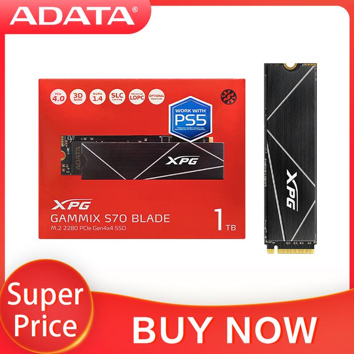 Original ADATA XPG GAMMIX S70 BLADE SSD 1TB 2TB Internal Solid State
