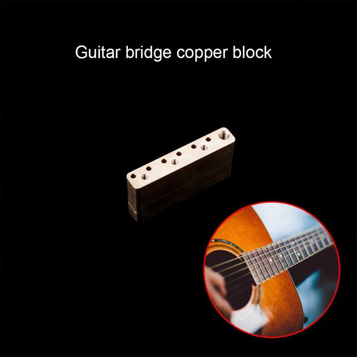 Gitar Bridge Kuningan Block Style Bagian Elektrik Gitar