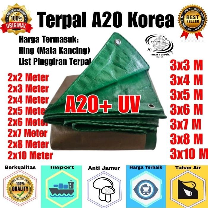 Terpal A20 Ukuran 3x5 Korea Super Tebal