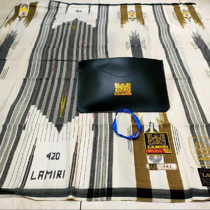 Lamiri Original Sarung 420 Lamiri dengan Tas Hitam dan Label Biru Original