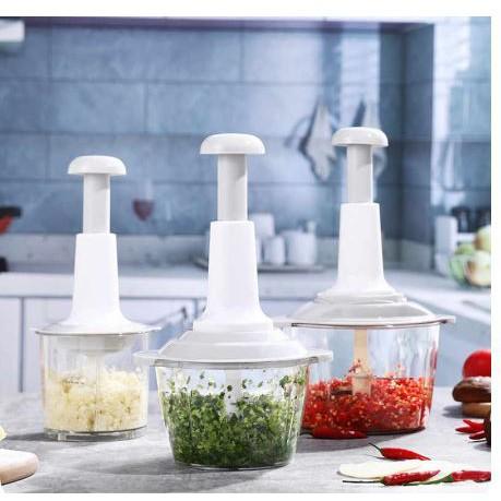 Blender Portable Choper Manual Penggiling Daging Bumbu Dan Sayuran Kapasitar 1,5 Liter