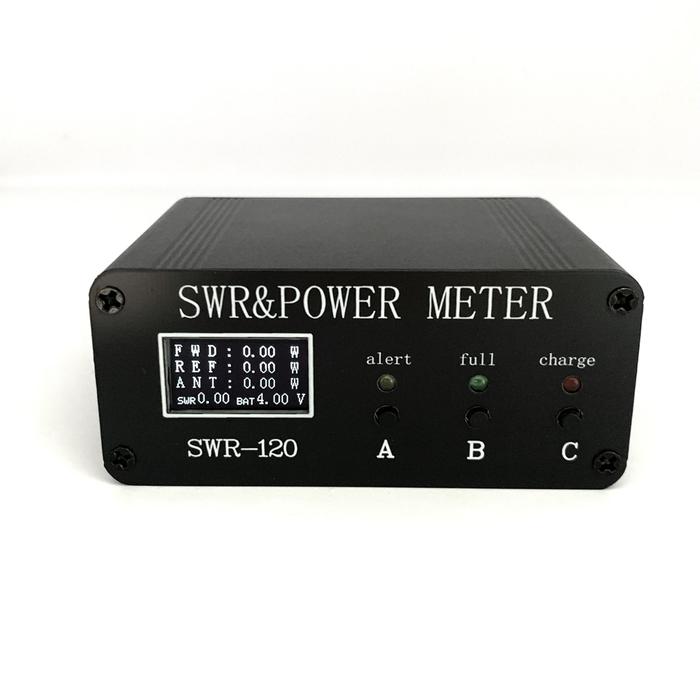 SWR-120 1.8MHz-50MHz 0.5W-120W Standing-wave Meter OLED Digital Display SWR HF Short Waves Meters Po