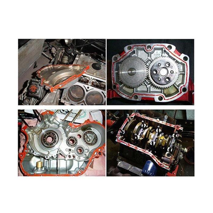 Lem Hi Temp Gasket Silicon Lem Paking Packing Gasket Super Sealer High Temp Rtv 60/100 Gram Grey Sil