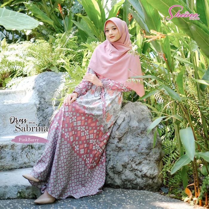 Sheina Hijab Sabrina Dress Gamis Motif Klasik Terbaru
