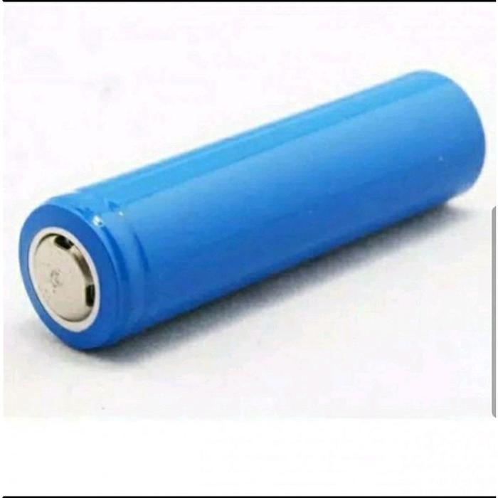 Baterai Biru Polos Tipe 18650 1500mAh Baterai Cas Senter Taktikal - Baterai Microphone Powerbank Cas