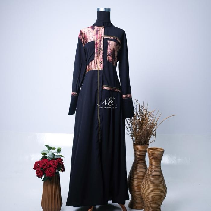 Gamis Saci Mode Dewasa Muslim Dress Lebaran Syari