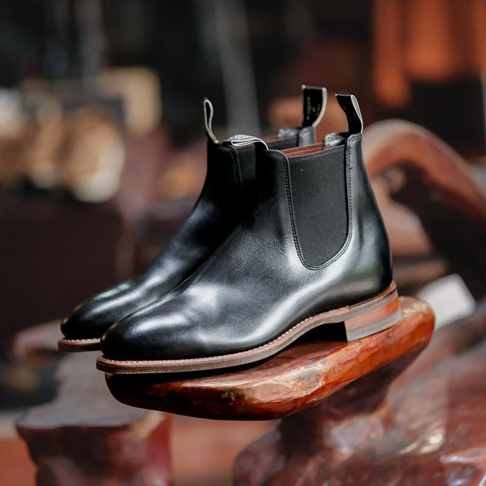 RM Williams Craftman Chelsea Boots Black Original
