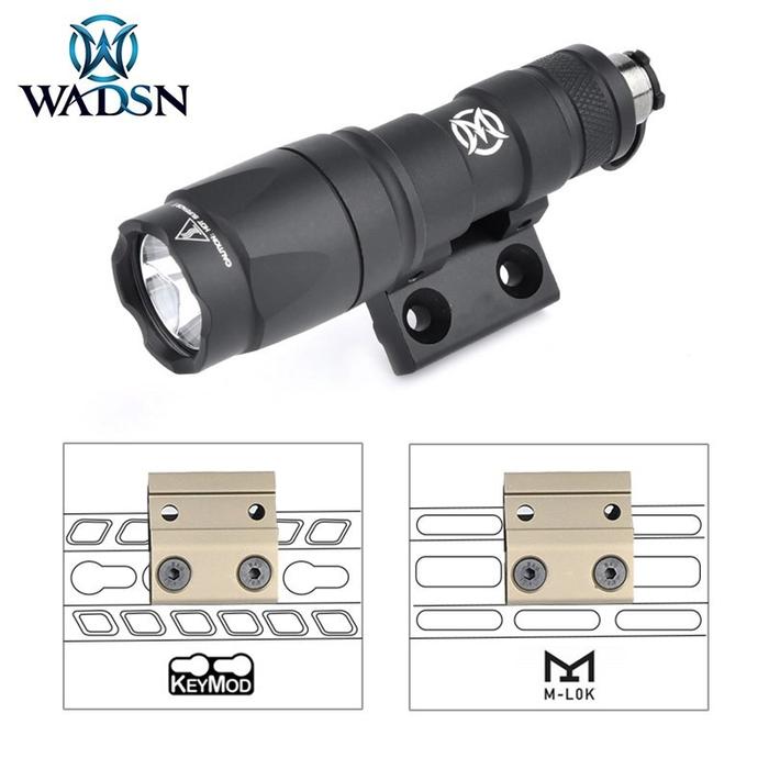 Wadsn M300 M600 Tactical Flashlight Offset Mount Hunting Scout Light