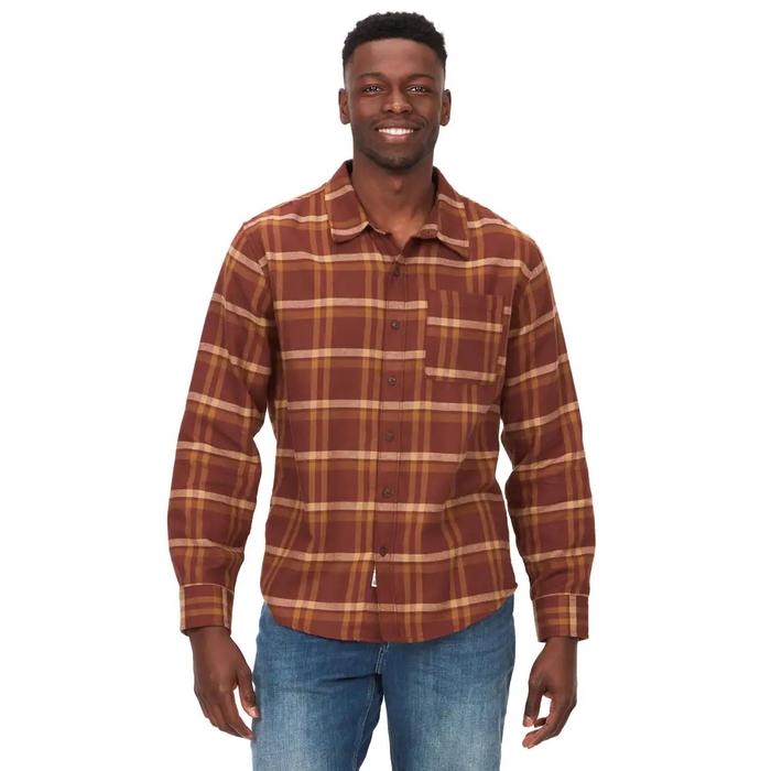 Kemeja Flanel Outdoor Marmot Mountain Works Fairfax Novelty Lighweight Brown