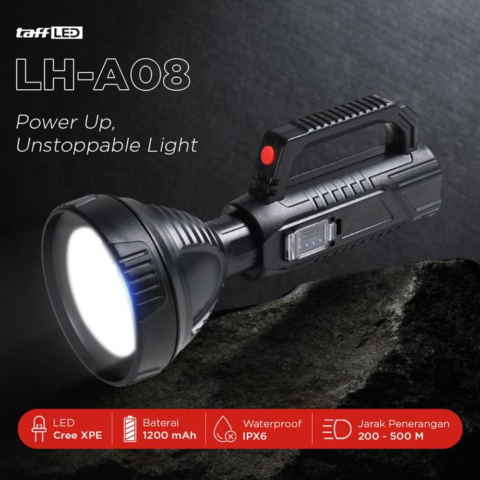 Cahaya Bundaran | Senter LED CREE XPE Rechargeable | Senter CREE XPE Rechargeable | Senter IPX6 LED 