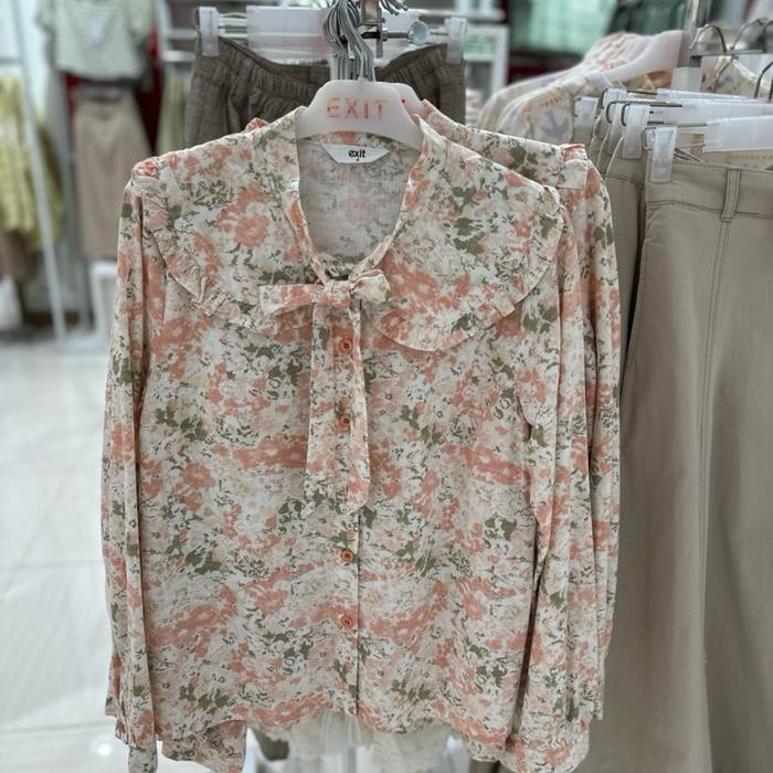 blus wanita lengan panjang exit