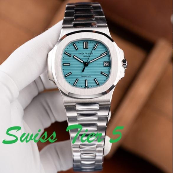 Tier 5Patek PhilippeNautilus 5711 Tiffany Dial Metal Watches 3K Factory 40mm