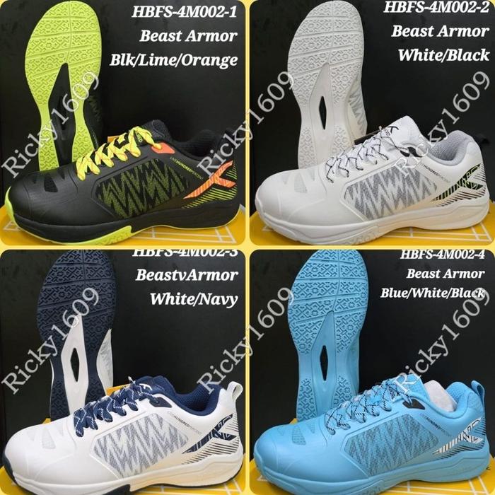 TERBARU SEPATU BADMINTON HUNDRED BEAST ARMOUR (X-CUSHION - ACTIVE GRIP) - ORIGINAL HUNDRED MADE IN C