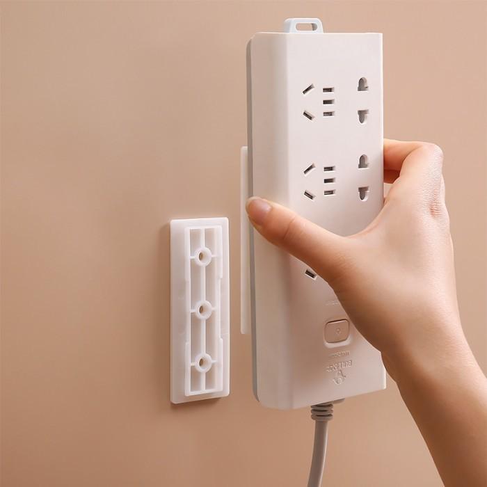 Holder colokan stop kontak tempel remote tv ac modem tempel dinding