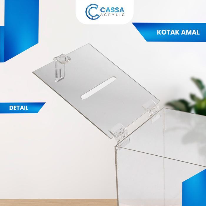 KOTAK AMAL AKRILIK / KOTAK SARAN AKRILIK / KOTAK TIPS SMALL BENING