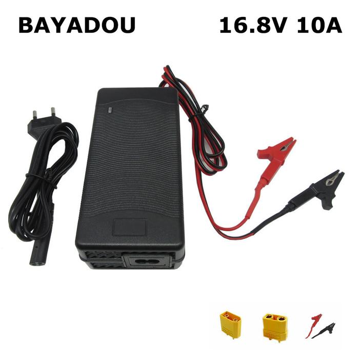 16.8V 10A Lithium Battery Charger For 14.4V 14.8V 4S Scooter Car