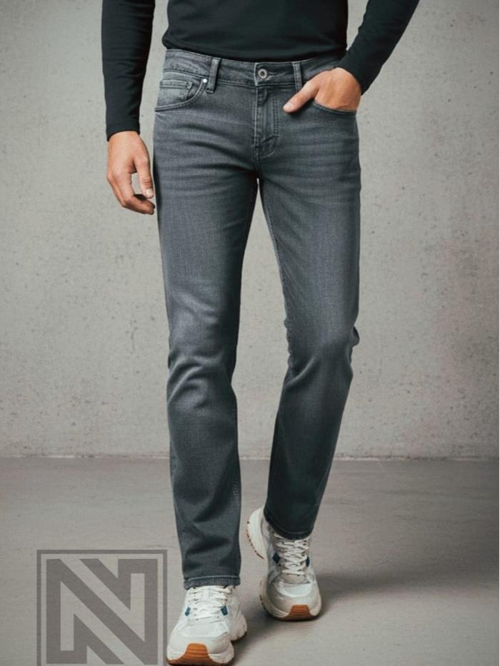 NINO.CO BREW Black Stretch Denim Celana Jeans Pria Slim Fit – Street Style Premium Wash YKK Zipper