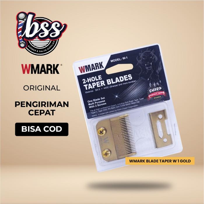 WMARK W 1 TAPER BLADE SET / MATA PISAU WMARK / BLADE CLIPPER / WMARK ORIGINAL / IBSS / INDOBARBERSUP