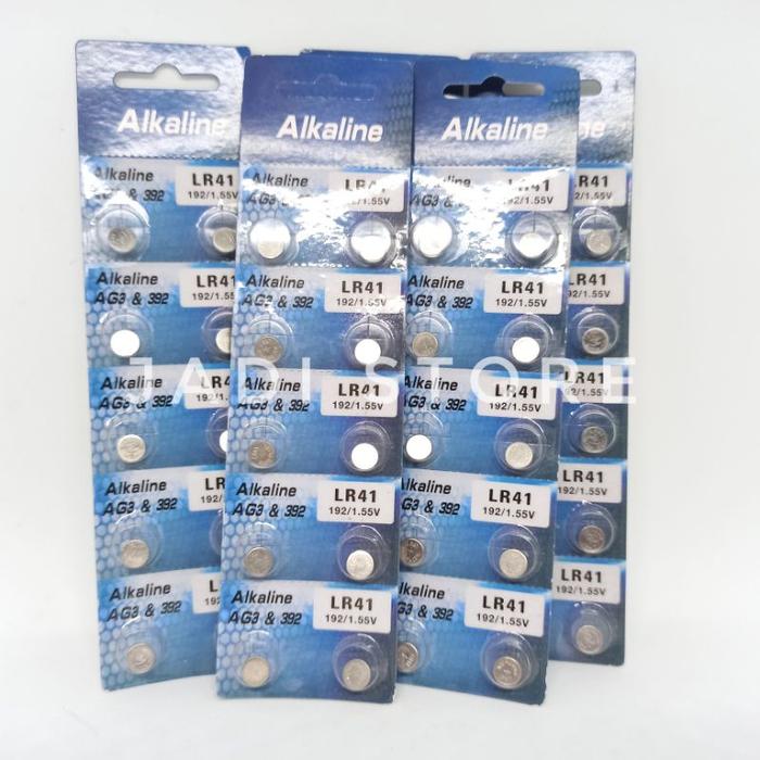 Baterai Kancing AG3 LR41 Baterai Kancing SR41 Baterai Korek Telinga LED Baterai Tasbih Digital Mini