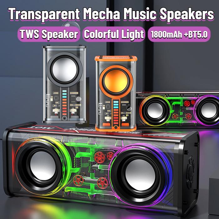 A88 K07 Transparent Mecha Wireless Bluetooth Speaker Portable