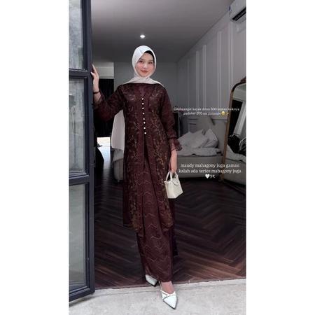 SPECIAL MAHOGANY DRESS GAMIS OUTER FEISYA BUSUI FRIENDLY BRUKAT MIX CHANTILY EXCLUSIVE GAMIS KONDANG