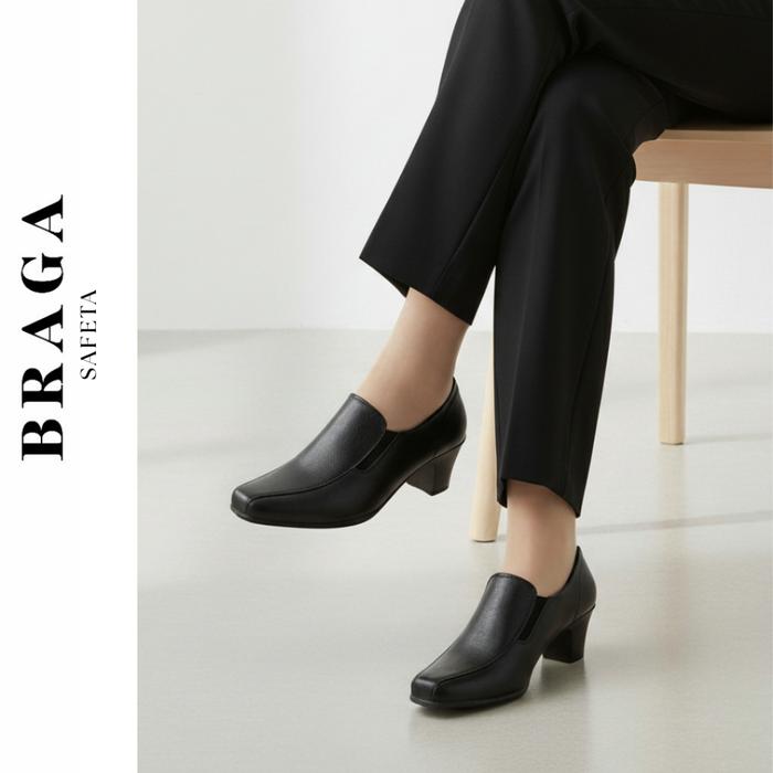 NEW Sepatu Ankle Boots Wanita Hak | Formal Shoes Polwan Heels Boot