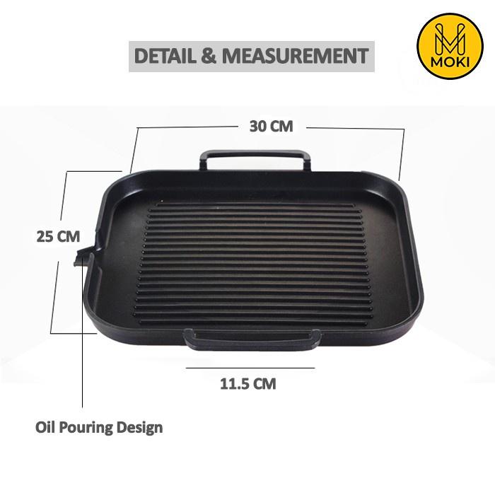MOKI Korean BBQ Induction Grill Yakiniku Pan / Alat Panggang Induksi