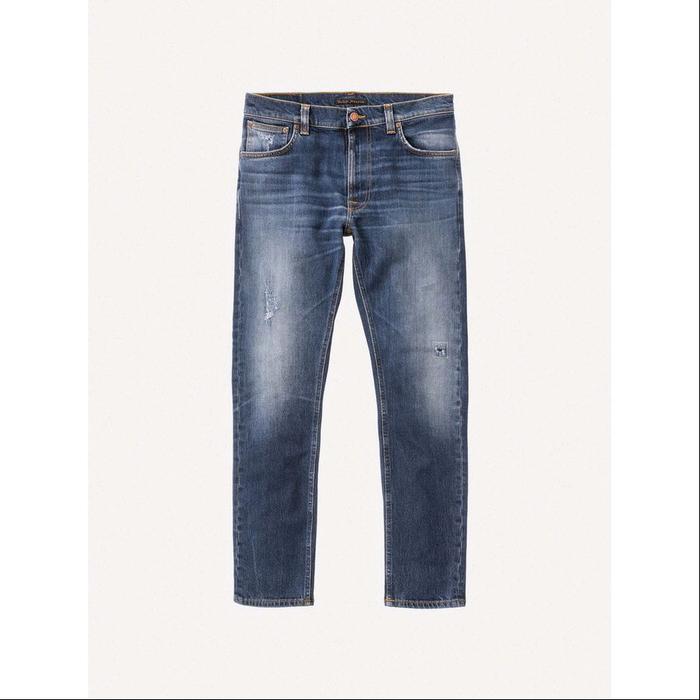 Celana jeans panjang pria slimfit, nudie Lean Dean Dry salvadge Dry import,original