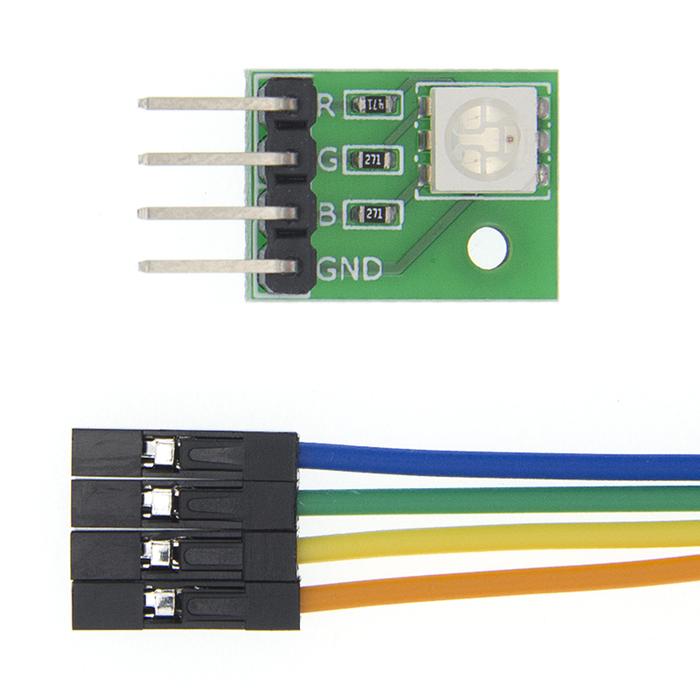 Baru 100Pcs RGB LED Breakout Modul RGB LED Module RGB Modul