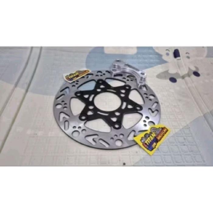 piringan cakram 220mm plus breket 220mm motor mio sporty 5tl Motorcycle