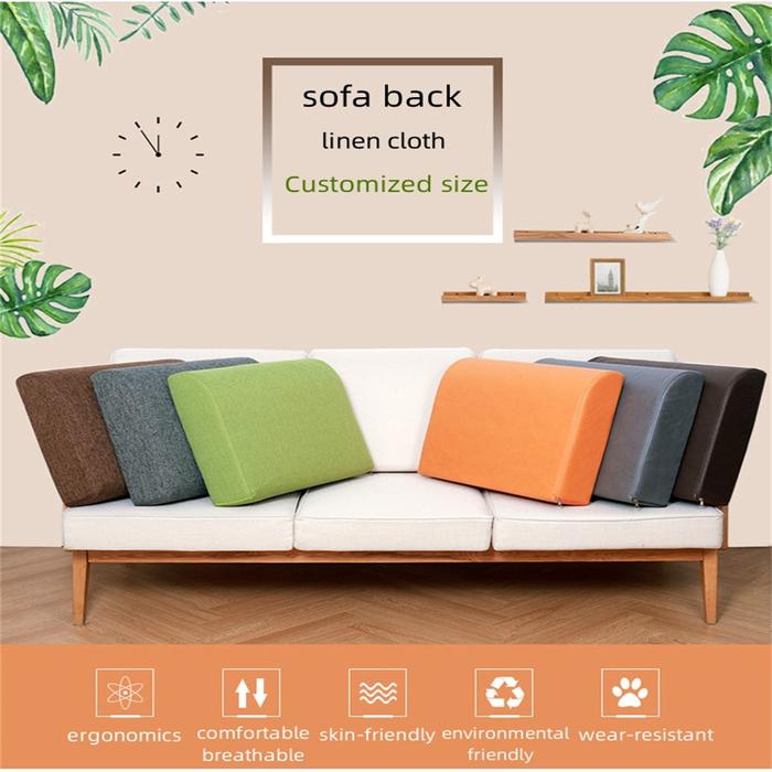 Custom Size Sofa Pillows Long Bench Backrest Cushion Chair Back