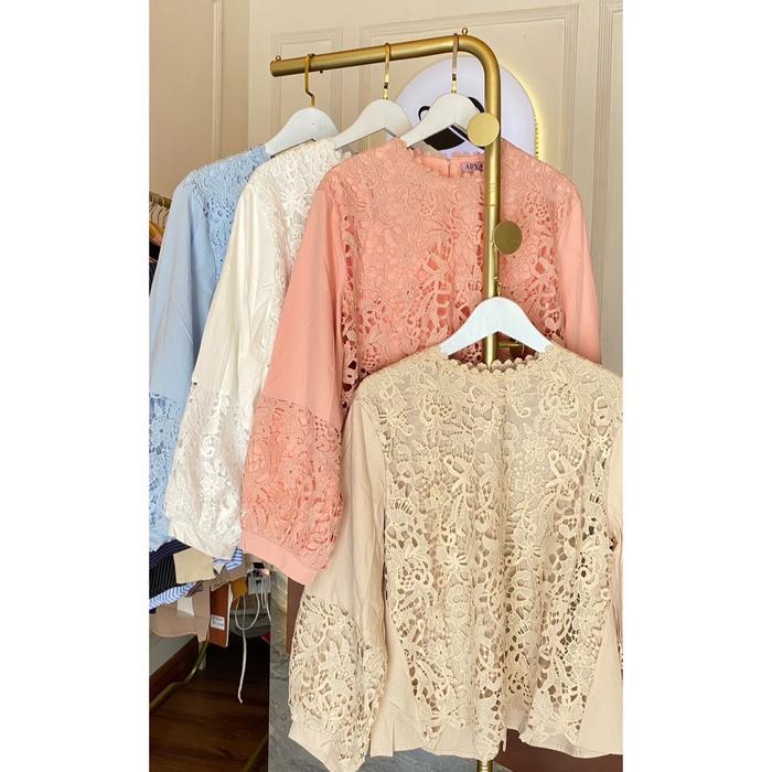 Blouse katun import mix renda by Adya