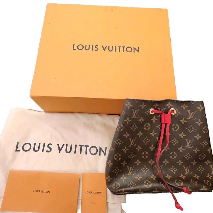 PRELOVED | LOUIS VUITTON | NeoNoe MM Monogram Bucket Bag Coquelicot Red | Slingbag Wanita Cewek