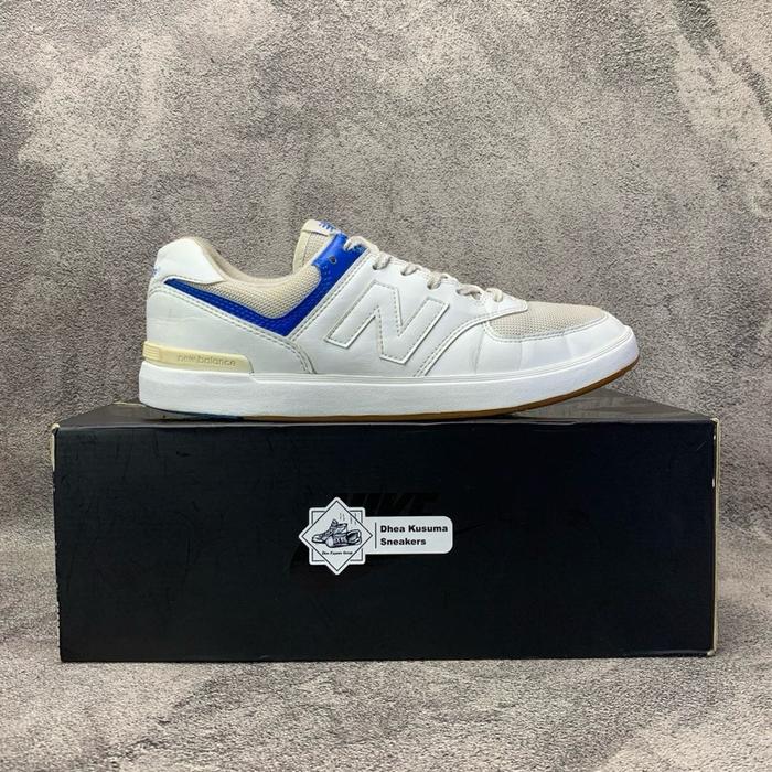 Sepatu Second Casual New Balance 574 Court 'White Blue Size 42,5 Insole 27 cm Original Guarantee 100