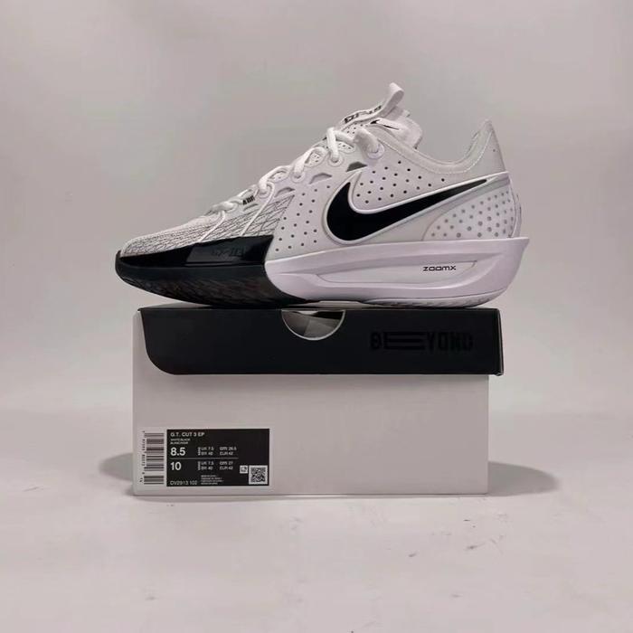 Sepatu Zoom Gt Cut 3 White Black