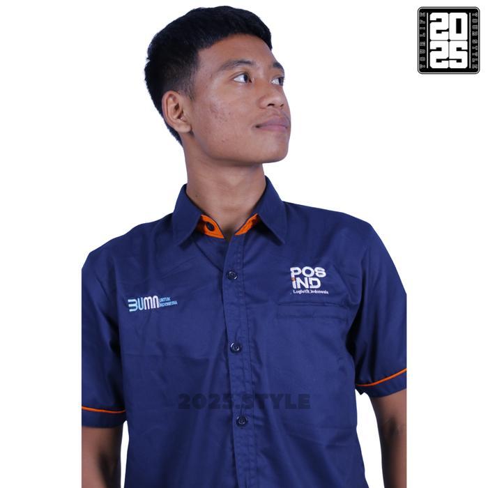Kemeja Pos Indonesia / Seragam Pos Indonesia / Baju Kemeja Pos Indonesia / Kemeja Kerja / Kemeja Pri