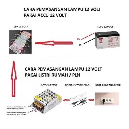 Lampu Led Modul 6Mata SMD DC 12VOLT dan 24VOLT Waterproof 6 Mata 12V 24V 12 V Volt Variasi