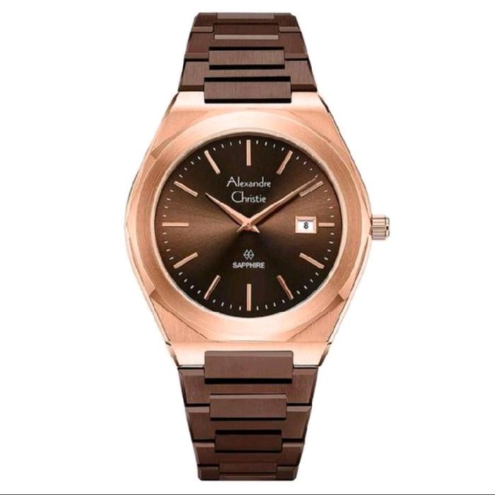 Jam Tangan Pria Analog Alexandre Christie Original AC8710MD  Stainless Watches