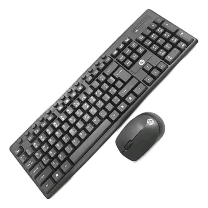 PAKET KEYBOARD WIRELESS + MOUSE WIRELESS COMBO SET HP CS700