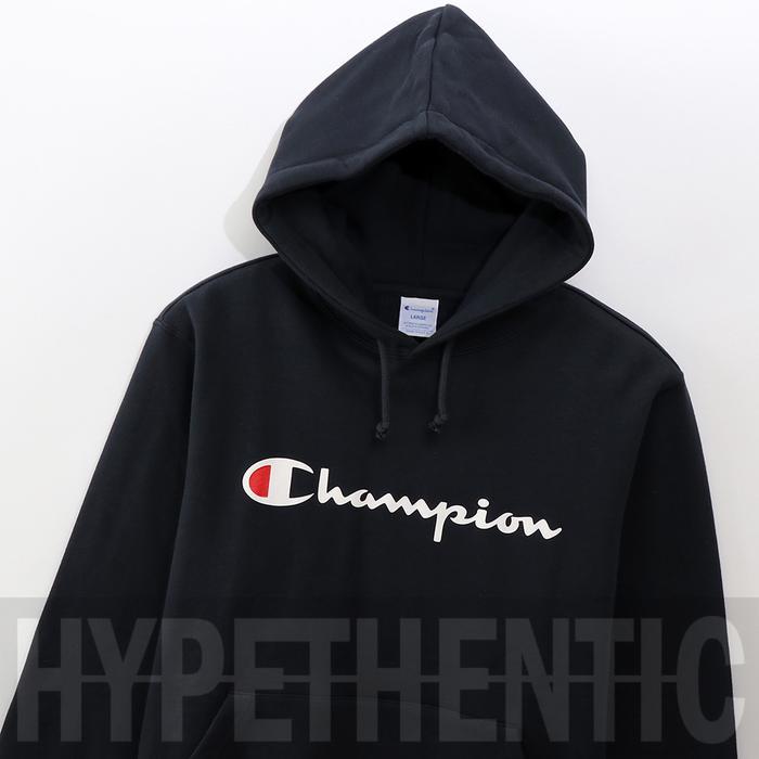 ADA Champion Sweatshirt Script Logo Navy Blue Hoodie Original / Jaket Biru