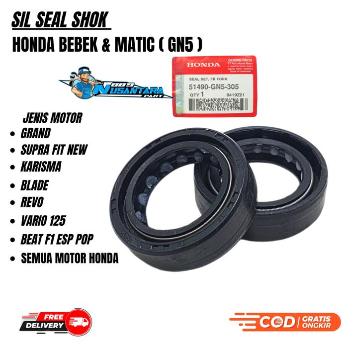 PAKET 3ITEM SEAL SHOCK GRAND + OLI SHOCK + SEAL DEBU GRAND SUPRA X KARISMA LAGENDA SUPRA X 125