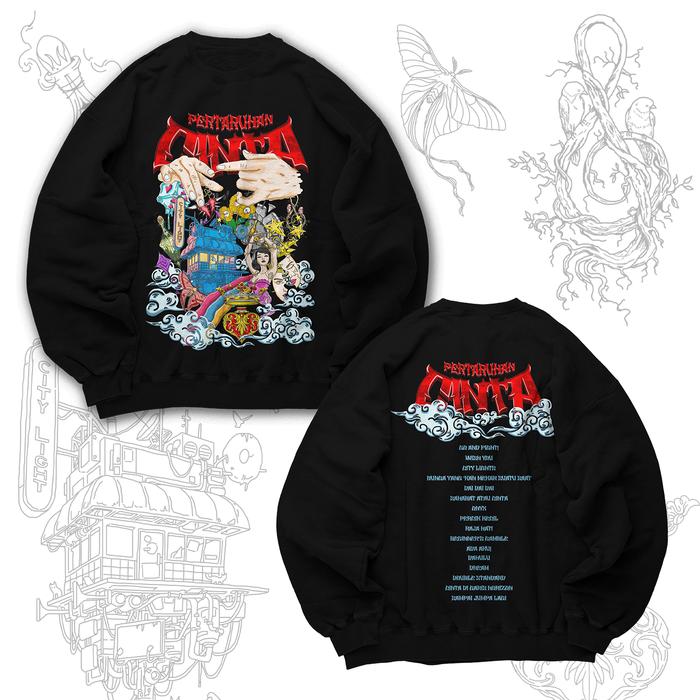 Crewneck Oversize PERTARUHAN CINTA JKT48 Original Setlist Sweater