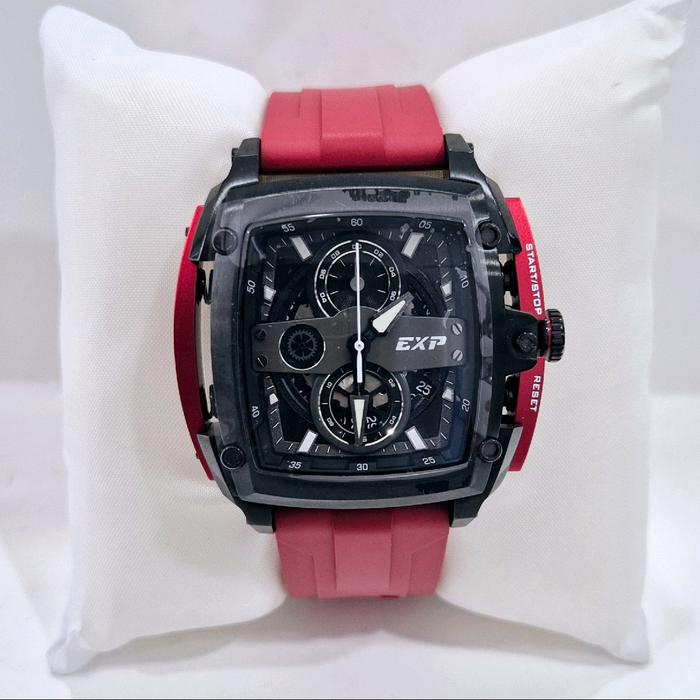 Expedition 3008 chrono tali rubber jam tangan cowok original