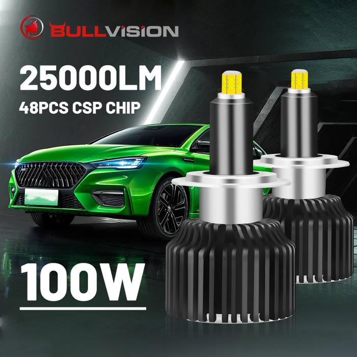 D1S HID Headlights 25000LM 360 LED H7 3000K 4300K 6000K D2S D3S D4S