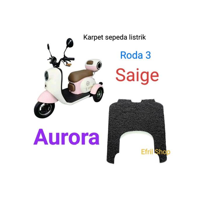 Karpet sepeda listrik roda tiga SAIGE AURORA