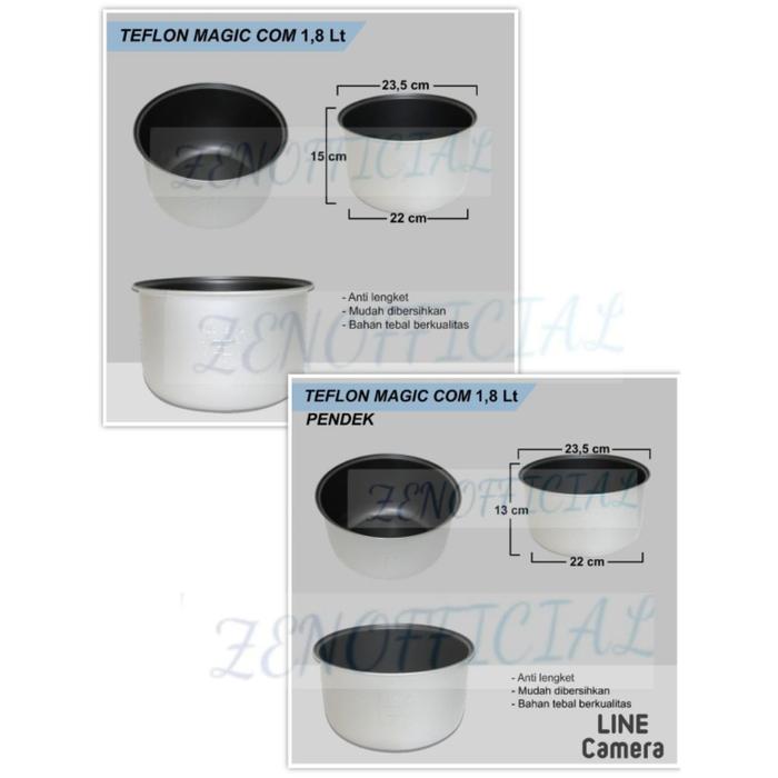 Panci Sharp 1,8 Liter / Panci Rice Cooker / Inner Magic Com