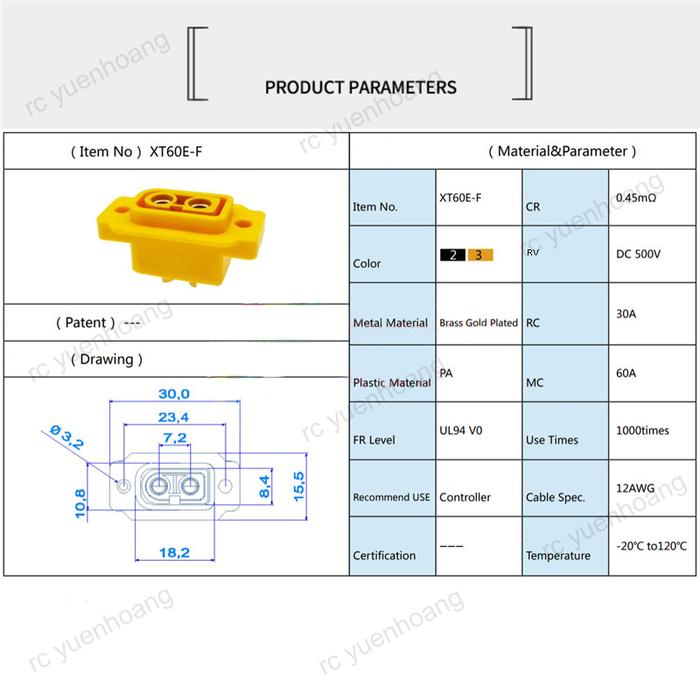 10 Buah XT60E-F XT60H XT60 Kabel Konektor Baterai Lipo Perempuan