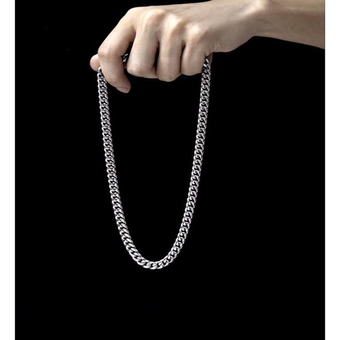 Kalung Rantai Titanium / Kalung Pria / Kalung Wanita / Aksesoris