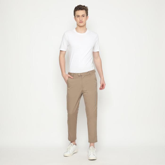 Mevano Ankle Chinos Pants Coklat/Ankle Pants Chinos/Ankle Pants Pria